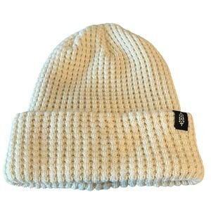 Free People Movement Cool Down Beanie Waffle Knit Ivory